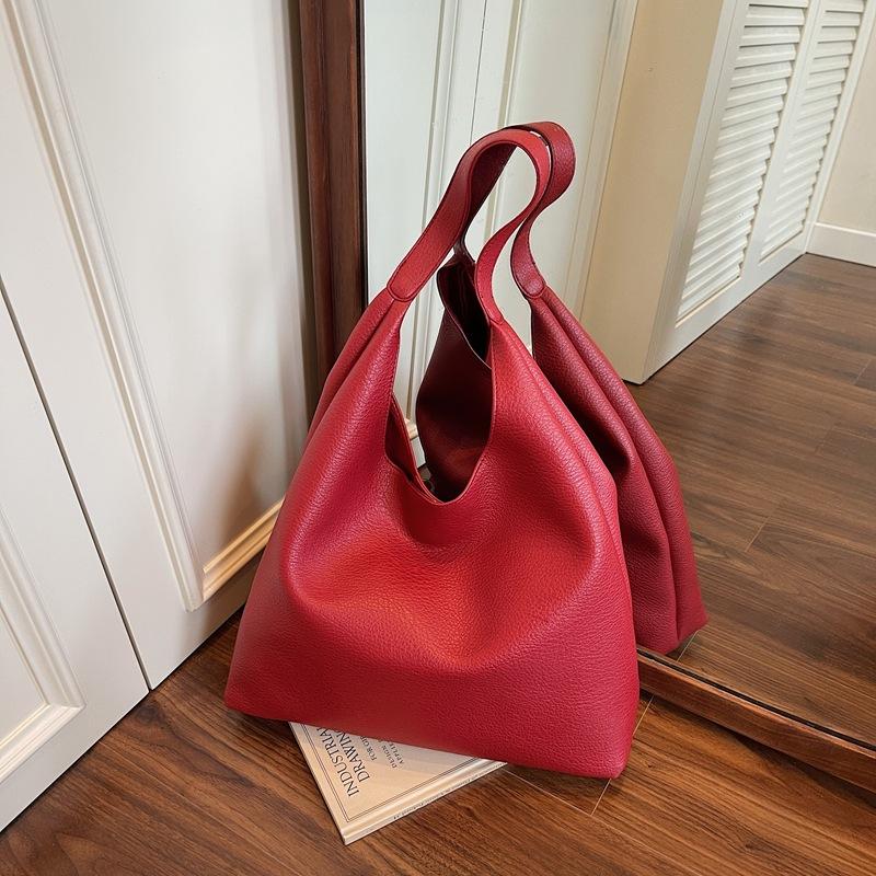 Retro Large-capacity Bag Women's New Casual Commuter Underarm Shoulder Bag Fashionable Versatile Tote Bag