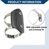 Hihaha Motorcycle Muffler Heat Guard with Clamp / Exhaust Pipe Head Shield Cover /