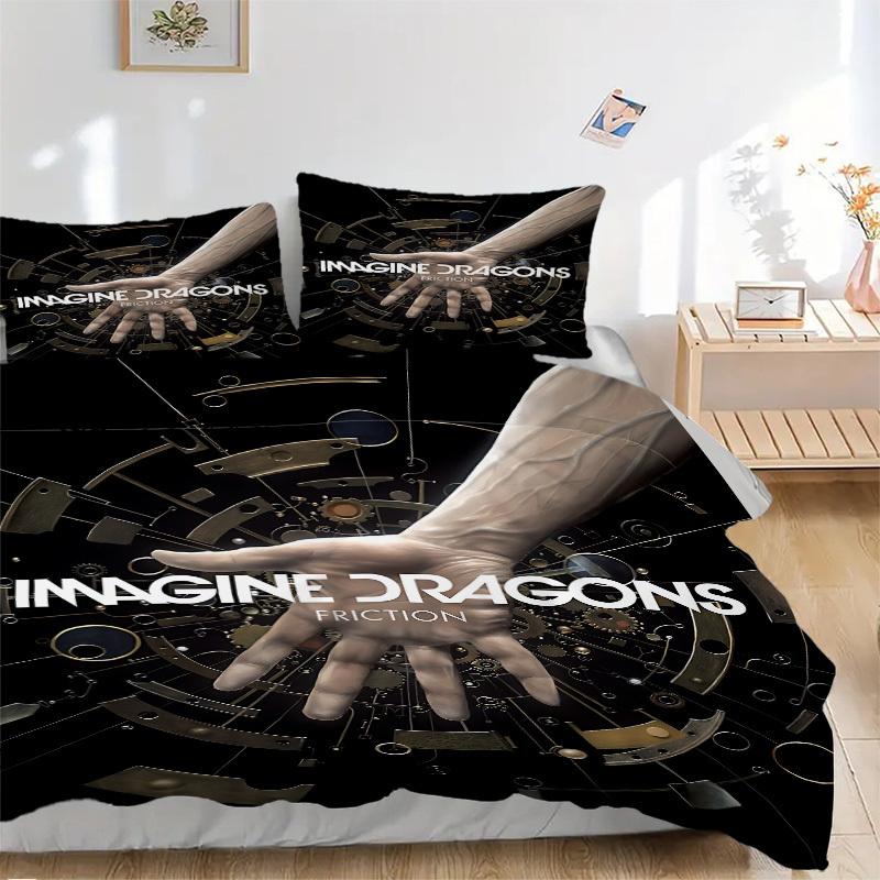 

3 шт. Комплект постельного белья Imagine Dragons: Идеально подойдет для спальни или гостевой комнаты.. Мягкий и удобный, без стержня yy251010157 135x200cm