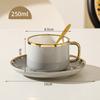 Ensemble de Tasses à Café Délicates Style Européen Petite Tasse de Luxe Célébrité Internet Tasse en Céramique Ménagère Soucoupe Thé de l'Après-midi Style Ins Moderne
