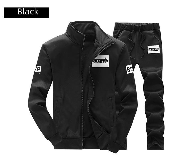 Evropský přeshraniční sportovní oblek: Pánská a párová mikina se stojatým límečkem na jaro a podzim