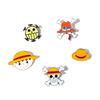 One Piece Straw Hat Pirates Ship Emblem Metal Brooch
