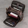 Vintage fashion genuine leather men travel bag luxury backpack computer bagpack designer shoulder bag for male multifunction bag