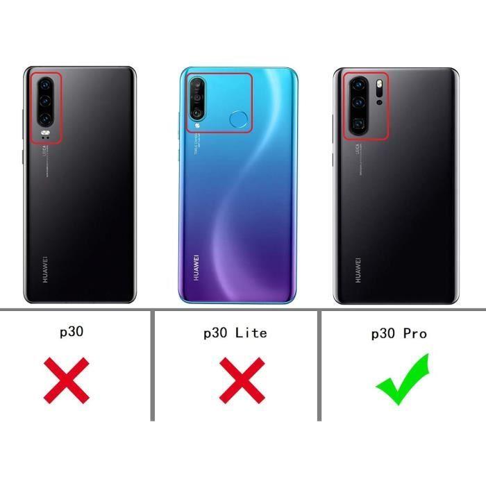 Flip Case - KANSi - Huawei P30 Pro - Faux Leather - Screen Protection - Black