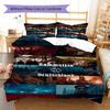 Rammstein Band Pattern Bedding,Quilt Set Quilt Cover Pillowcase Home Birthday Gift (1 * Duvet Cover + 2 * Pillowcase, Without Core)