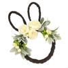 Functional Easter Wreath Decors with Rabbit and Eggs Motifs User Friendly Materials for Multiple Celebration HX6C