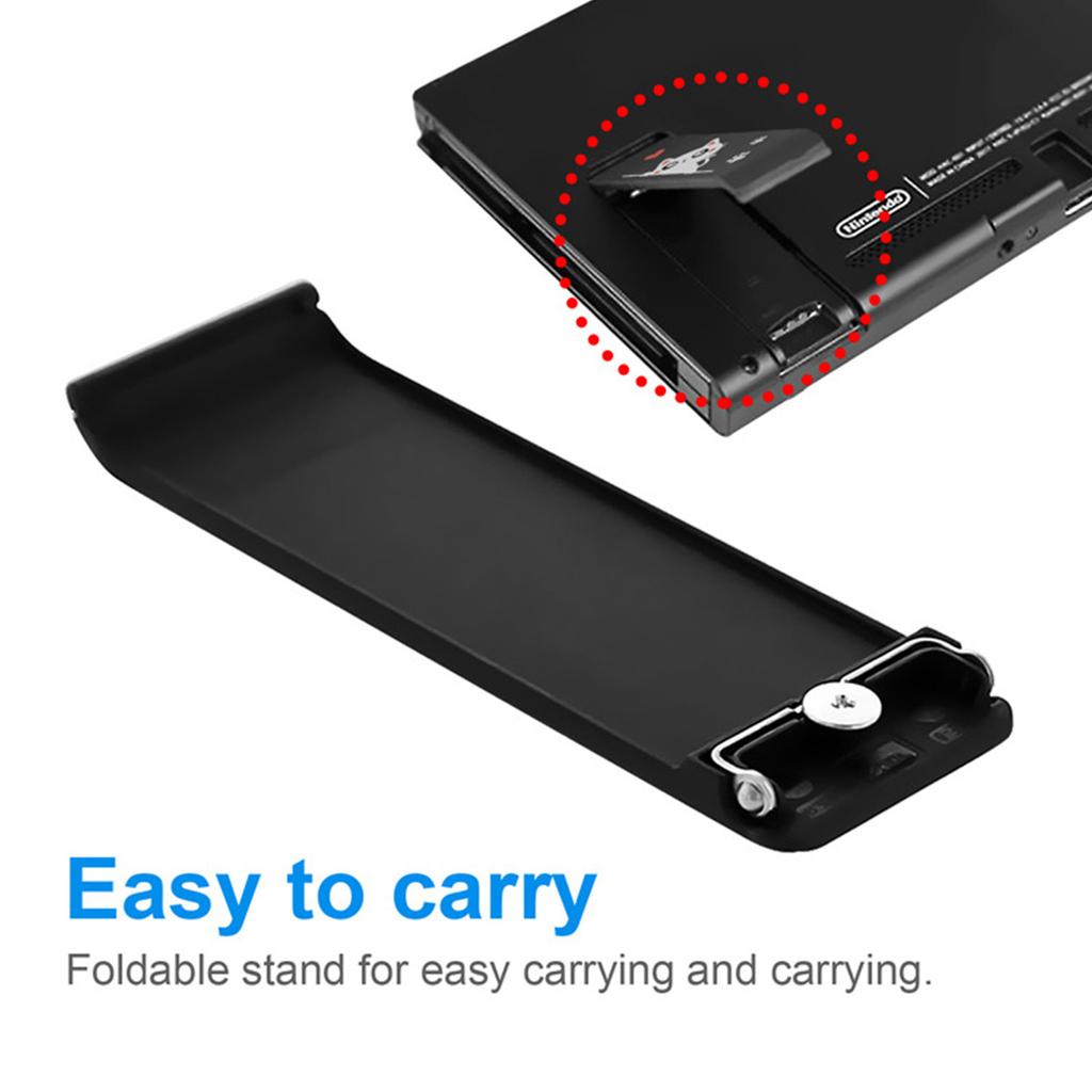 Host Back Housing Case Support Bracket Foldable Stand Reduce Fatigue Provide Secure Stability for Switch Console