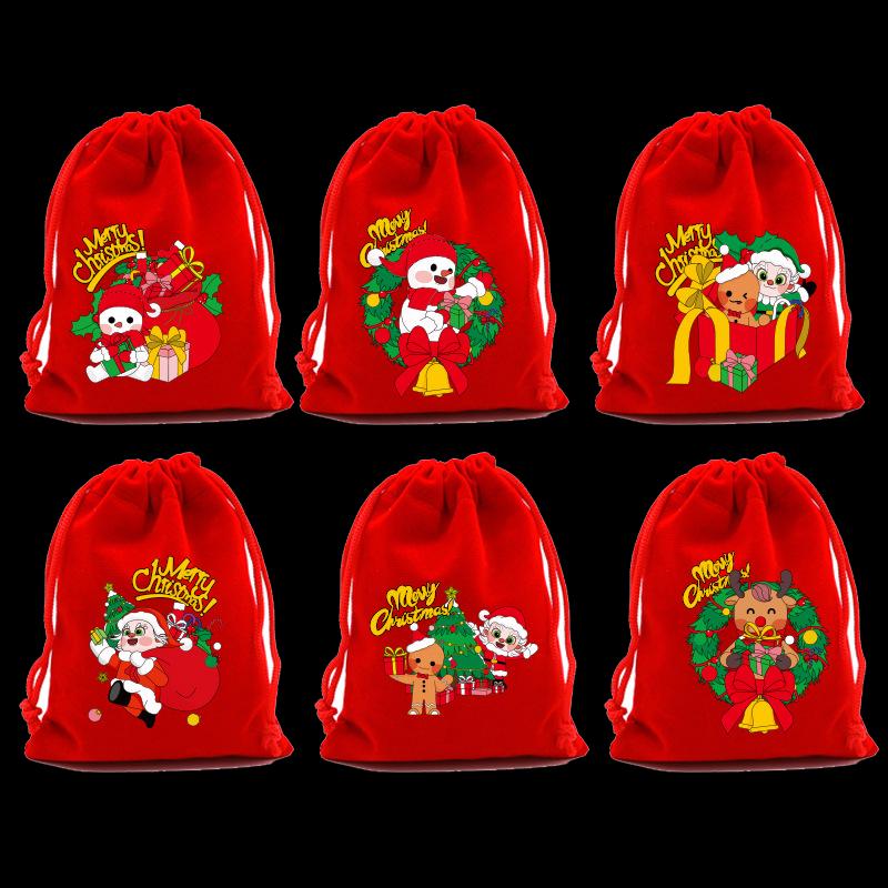 Changbaosen SD08 Christmas Candy Apple Cloth Gift Bags