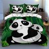 Pandas Bamboo Background Bedding Duvet Cover Sets Duvet Covers Pillowcases Gifts (1 * Duvet Cover 2 * Pillowcases, Without Duvet Insert)