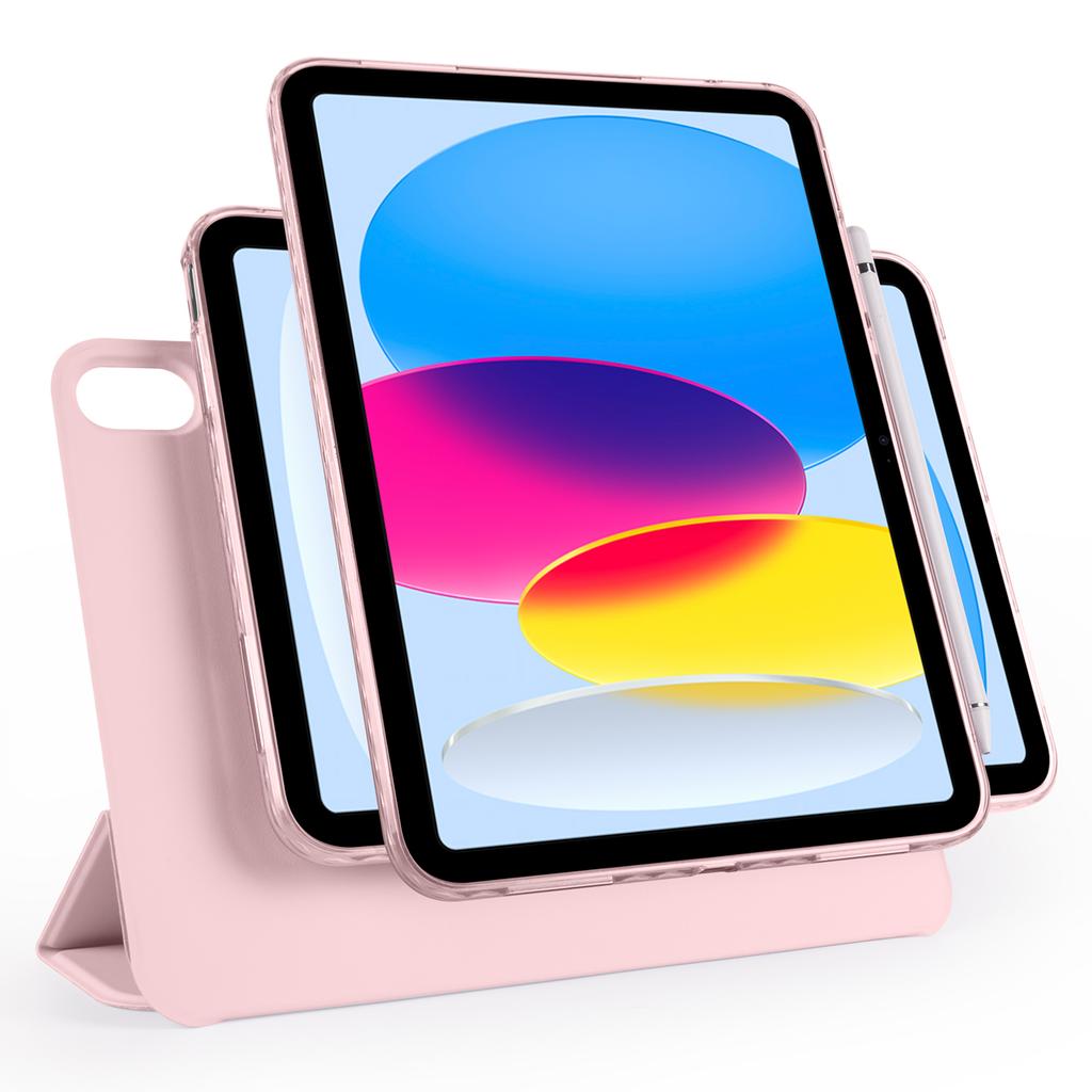IPad için (2025)/10.9 (2022) Kılıf Katlanabilir Standlı Manyetik Deri Tablet Kılıfı