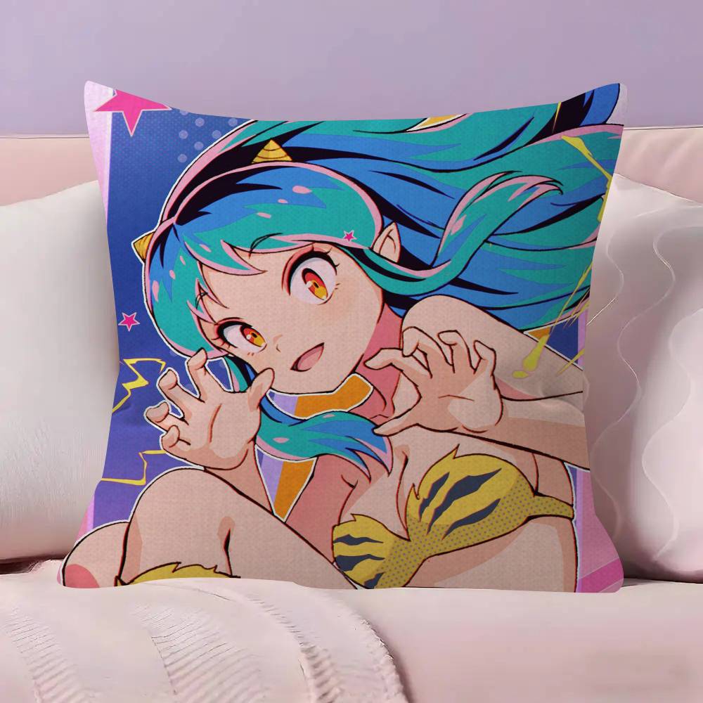 Urusei Yatsura Anime 4545cm Cushion Cover Pillow Cover Decor Pillowcase Home Pillowcase for Couch Pillow