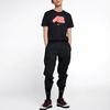 Nike T Shirts Men's Black Crew Neck Moderate Straight Fit (Unisex) T-Shirts CI2185 010