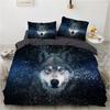 Horse Dog King Queen Bedding Set 3D Printed Animals Adult Kids Gift Duvet Cover Wildlife Quilt Cover Polyester Comforter Cover