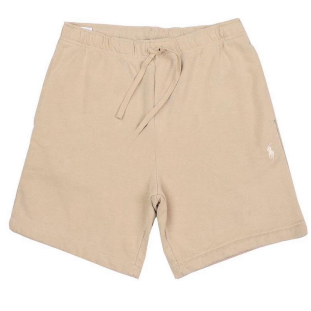 

Polo Ralph Lauren Однотонные шорты-карго длиной три четверти на шнуровке для мужчин, светло-бежевые 710934602-013 M