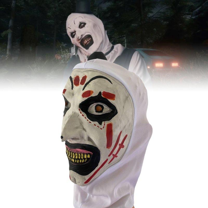 Character Terrifier 3 Latex Mask Halloween Headwear Cosplay Props Performance