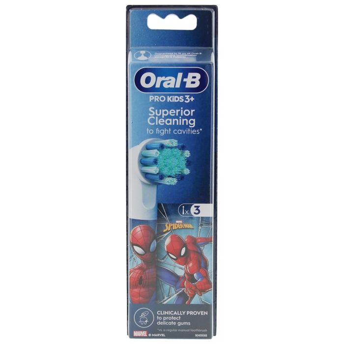 Brossettes Oral-B Pro Kids Spiderman - Pack de 3