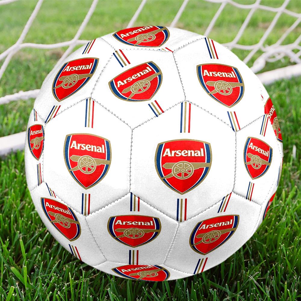 Arsenal F.C Print Size 5 Soccer Ball, Standard Match Football for Sports Game and Team Practice, Ideal Gift for Soccer Fans