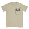 Hypers Emote Pocket Men T Shirt P-pepe Frog Creative Tees Short Sleeve O Neck T-Shirt 100% Cotton Summer Clothes