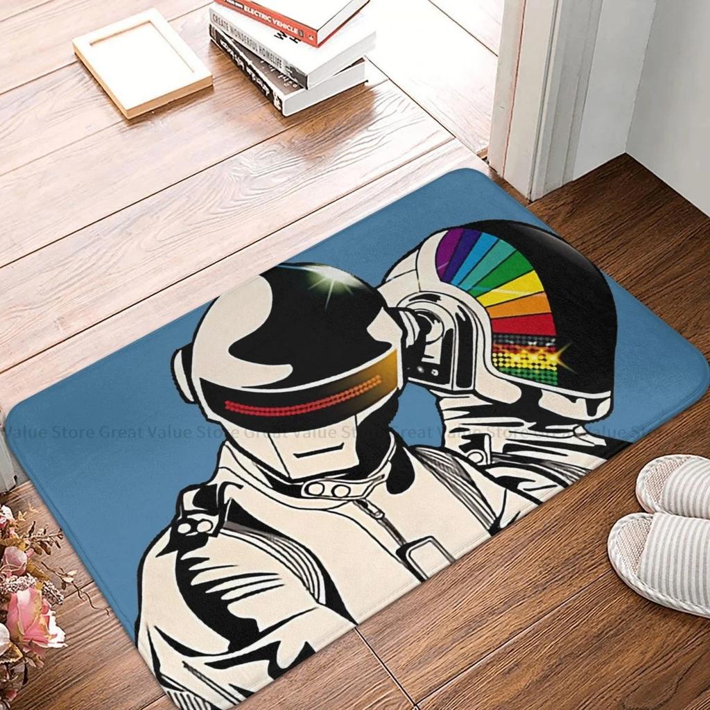 Stylish Retro Robot Art Floor Mat - Vibrant and Unique Décor for Living Rooms, Perfect for Sci-Fi Fans and Modern Home Accents
