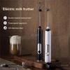 Wireless Electric Milk Frother Whisk Egg Beater USB Rechargeable Handheld Coffee Milk Shaker Mixer Foamer Food