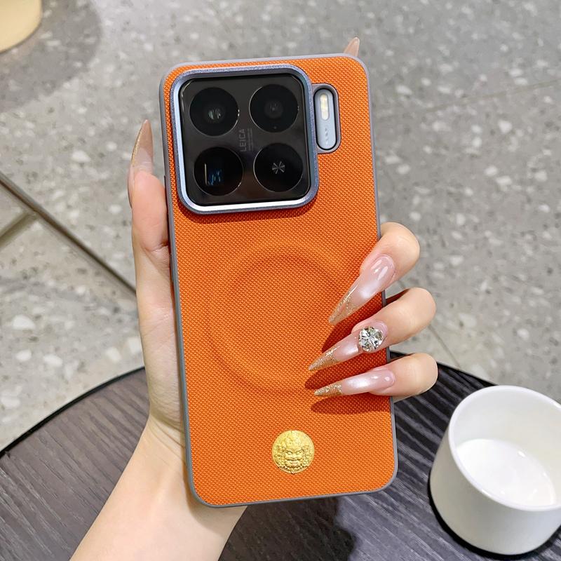 Für Xiaomi 15 15 Pro 15S Pro 14 14 Pro Einfarbige galvanisierte magnetische fingerabdruckresistente Handyhülle