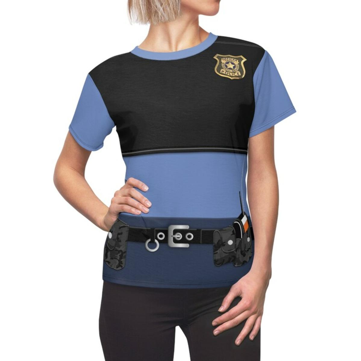 Zootopia Costume, Judy Hopps Women’s Shirt | Disney Character Outfit Tee for Women, Animal Cosplay Apparel 4XL