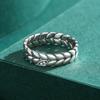 MODIAN 925 Sterling Silver Stackable Wheat Finger Rings For Women Lucky Leaves Original Fine Jewelry Fashion Party Ring