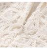 French Sequin Embroidered Lace Dress, Round Neck, Elegant Waist-Gathering, Summer Style for Women.