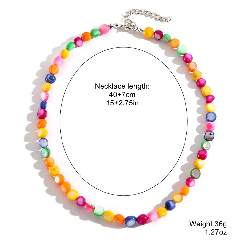Beaded Turquoises Crystal Choker Irregular Irregular Choker Necklace Crystal Beaded Necklace Gift