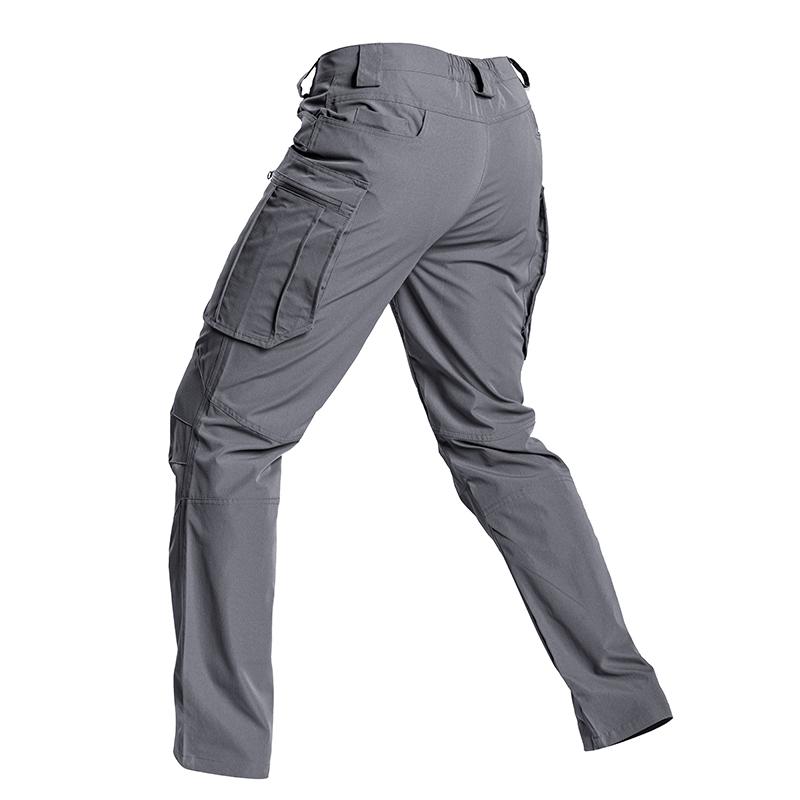Men Straight Fit Multi Pocket Cargo Pants Durable Cotton Fabric Suitable For Outdoor Work Casual Wear
