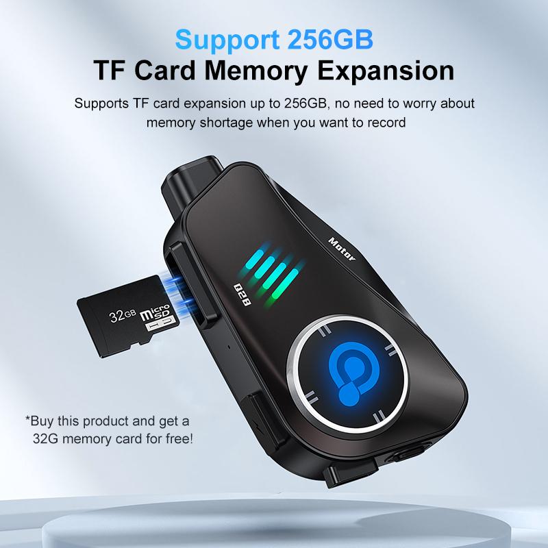 Motorcycle Helmets Bluetooth Headsets 1080P Video Dashcam 120 degree wide angle For Motorbike Bicycles