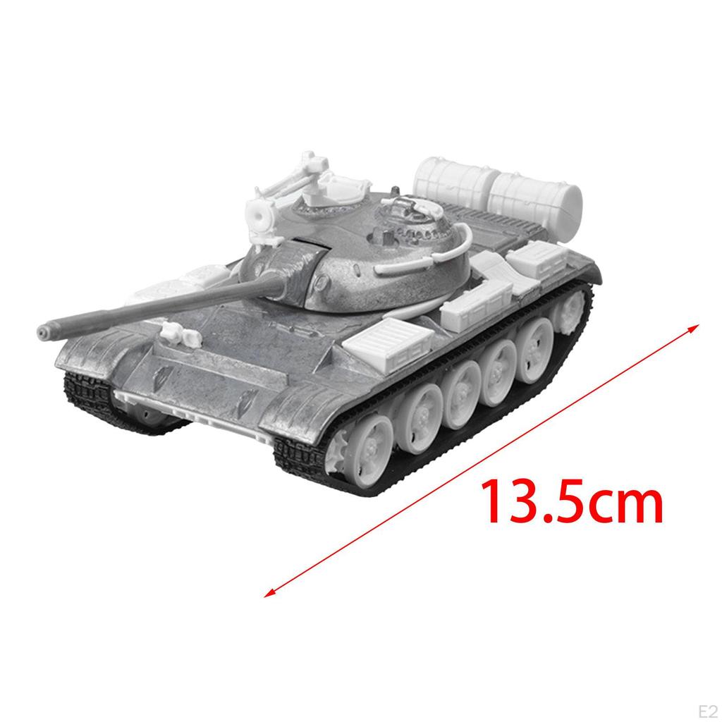 1/48 Scale Armored Tank Model Alloy DIY Assembly Craft for Home Decor