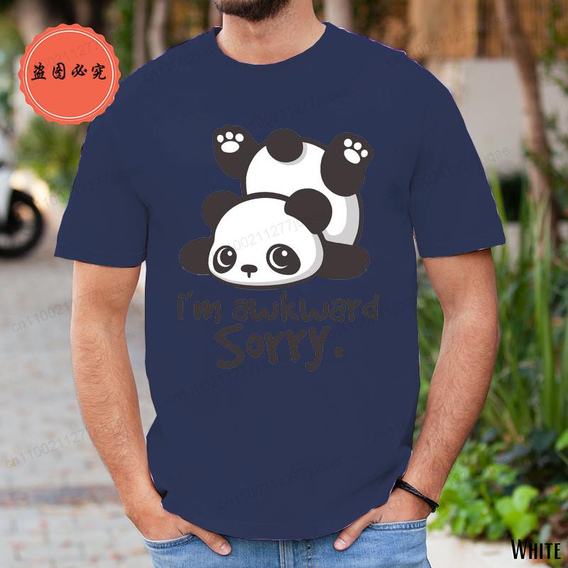 

Извините, я неловкий панда, Принтованные футболки, Одежда, Мужчины, Женщины, Уличные, Оверсайз футболки, Дышащие, Хип-хоп, Уличная одежда, Футболки, Топы 4XL