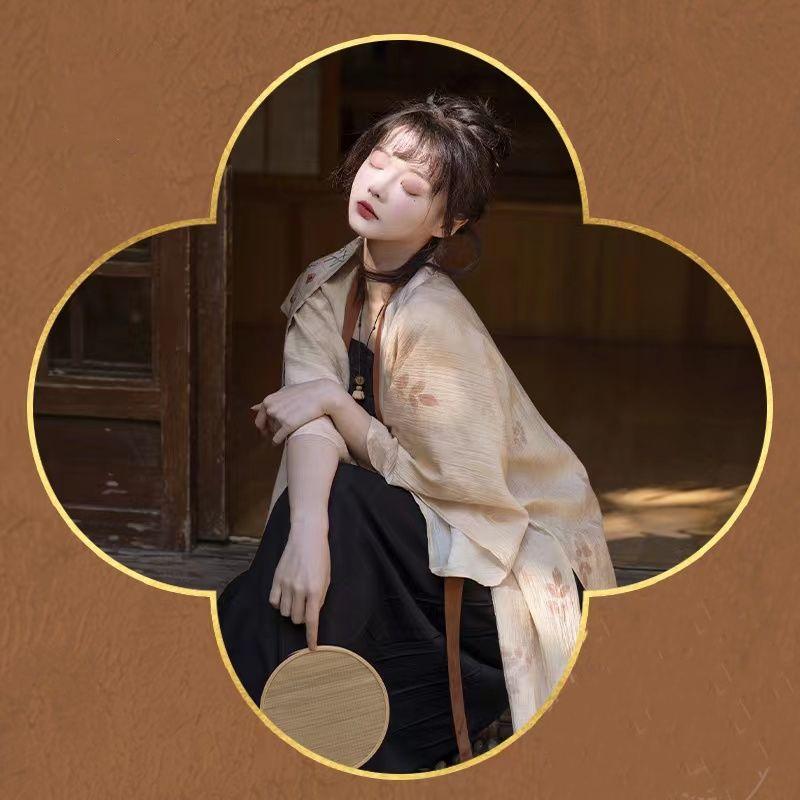 Dámský kalhotkový kostým Hanfu ve stylu čínské dynastie Song