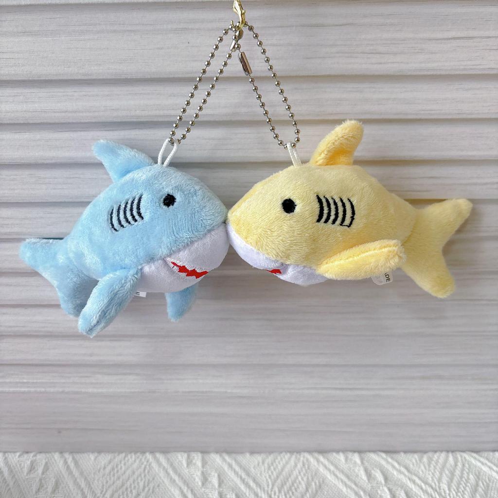 Cute Shark Plush Whale Keychain Toy - Marine Life Bag Charm Doll