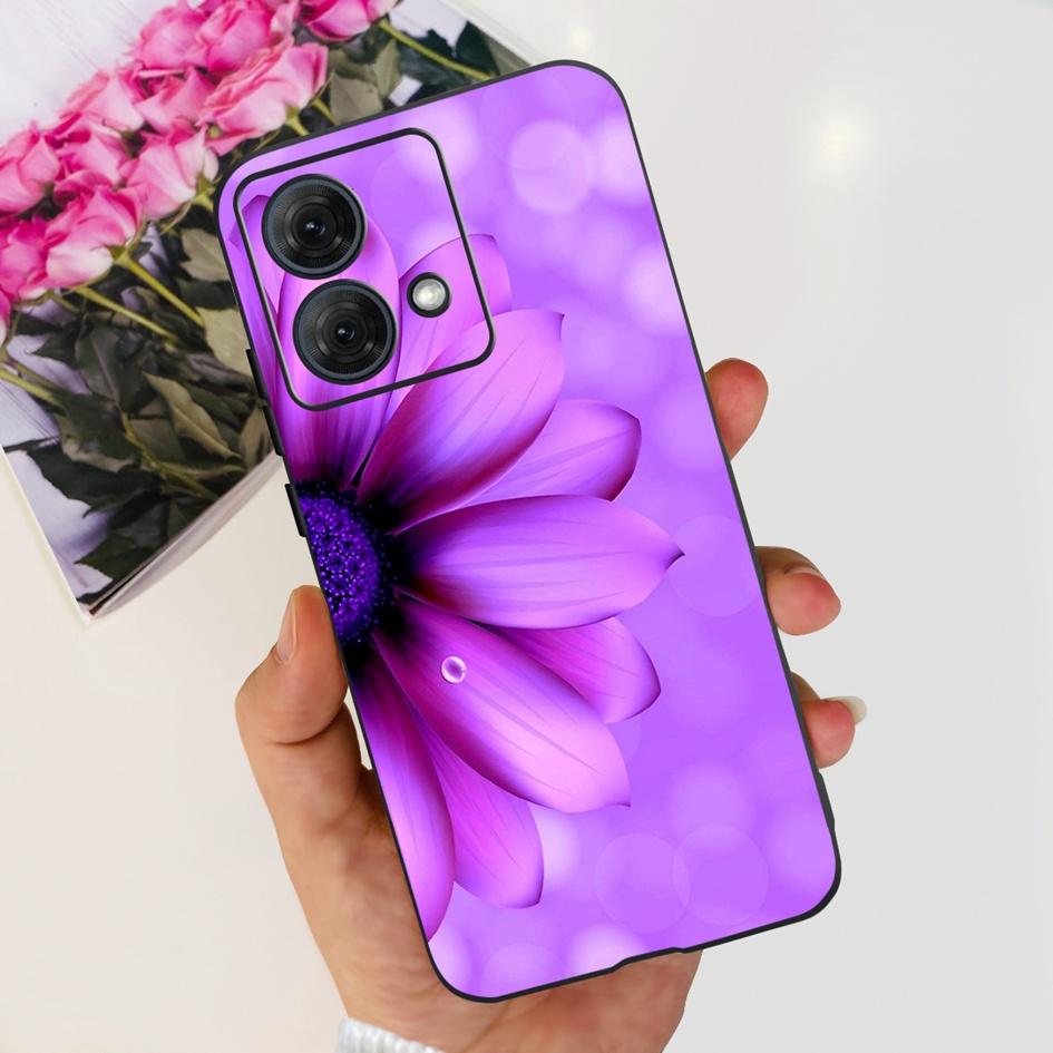 For Motorola Moto G84 5G Case 2023 New Stylish Butterfly Cat Slim Black Silicone Soft TPU Phone Cover For Moto G84 5G G 84 Coque
