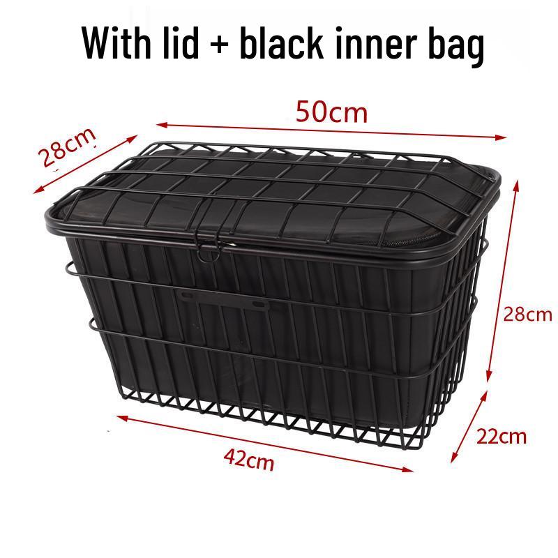 Universal Thickened Basket with Lid for Electric Scooters and Bicycles - Free Shipping