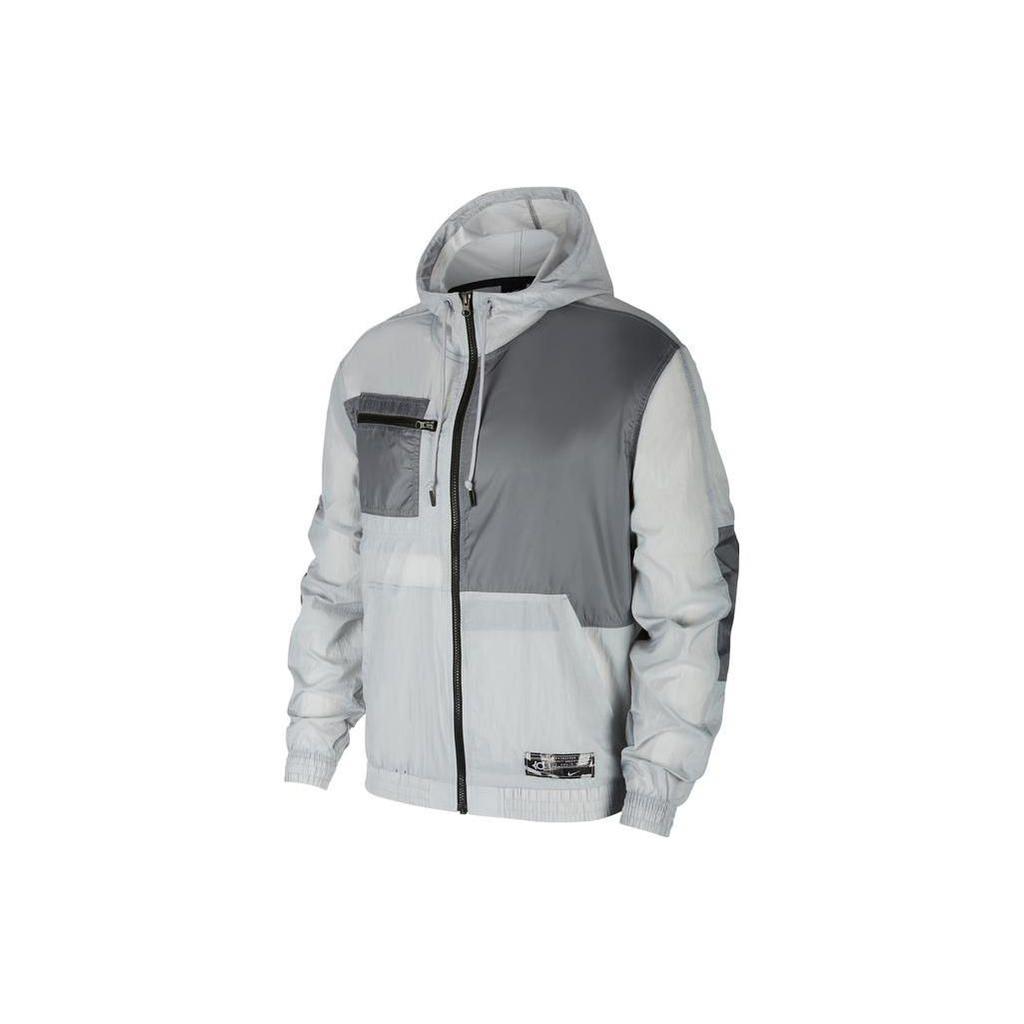 Nike Kd Durant Koszykarska Kurtka Tkana z Kapturem Męska Kurtki Szara BV3332-012