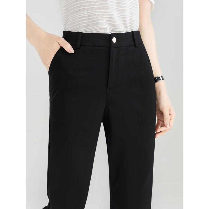 Women's Summer High-Waist Stretch Slim Crop Suit Pants