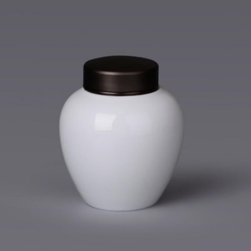 Shangqi Ceramic Tea Storage Jar with Tin Lid