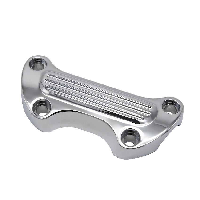 Motorcycle CNC Handlebar Top Clamp Bar Riser Mount Cover For Harley Touring Street Glide Softail Breakout Dyna Fat Boy Sportster