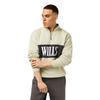 Jack Wills Mens Logo Zip Neck Relaxed Fit Sweatshirt