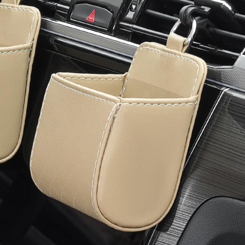 Car Air Outlet Storage Bag Car Sundries Pocket Car Mobile Phone Storage Bag Sundries Bag Tissue Boxes Opp Pack