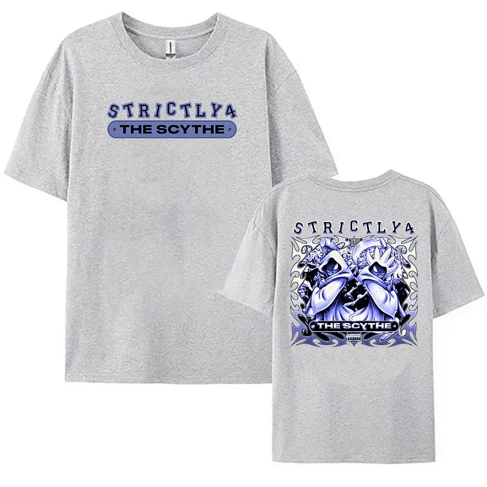 Denzel Curry Strictly 4 The Scythe T-shirt Summer Short Sleeve Cotton Female Tshirts Unisex Streetwear Rapper Design Print Tees