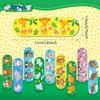 Ahamo Cartoon Bandaids for Kids - 100 Jungle Animal Adhesive Bandages | Waterproof Wound Protection with 10 Assorted Fun Designs | Skin-Friendly