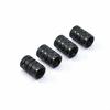 Tire Valve Caps Aluminum Black Car Bike Wheel Stem Air Valve Caps Tire Pressure Cap Dustproof Wheel Stem Air Valve Caps