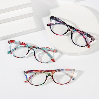 Fashion Reading Glasses Women Anti Blue Light Computer Presbyopic Eyeglasses