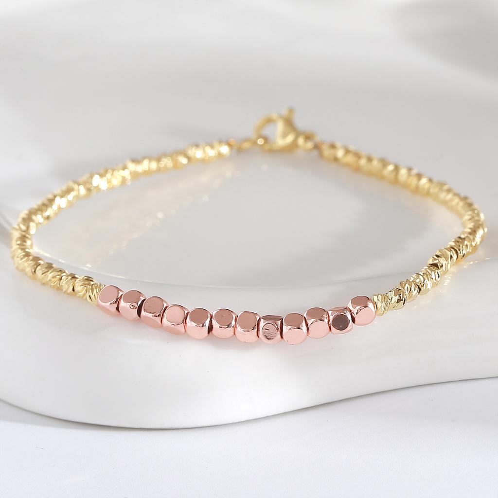 Irregular Rice-shaped Square Beads - Versatile and Easy To Wear As A Set of Bracelets