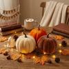 Multi Sizes Mini Pumpkin Ornament Velvet Halloween Artificial Decoration  Living Room Decor