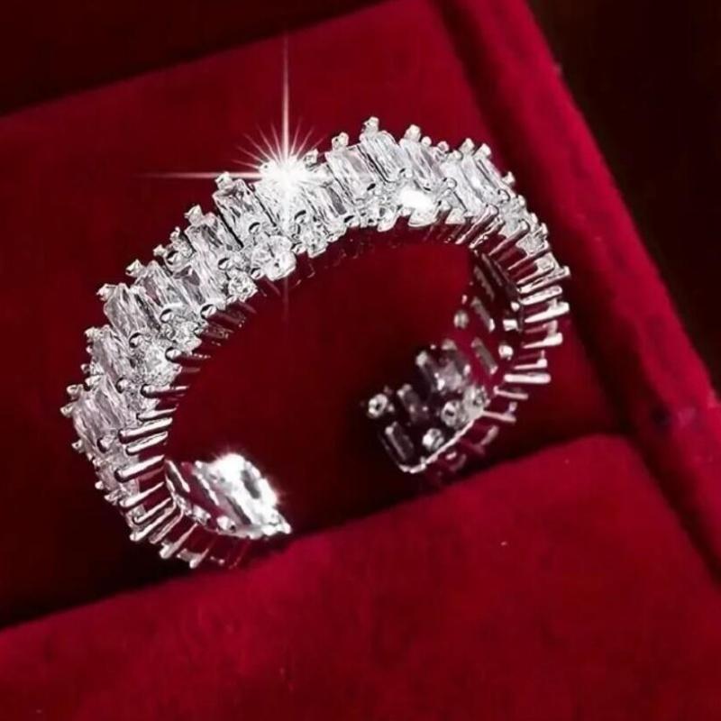 Silver Color Pin Adjustable Opening Finger Rings For Women Jewelry Gift Custom Jewelry